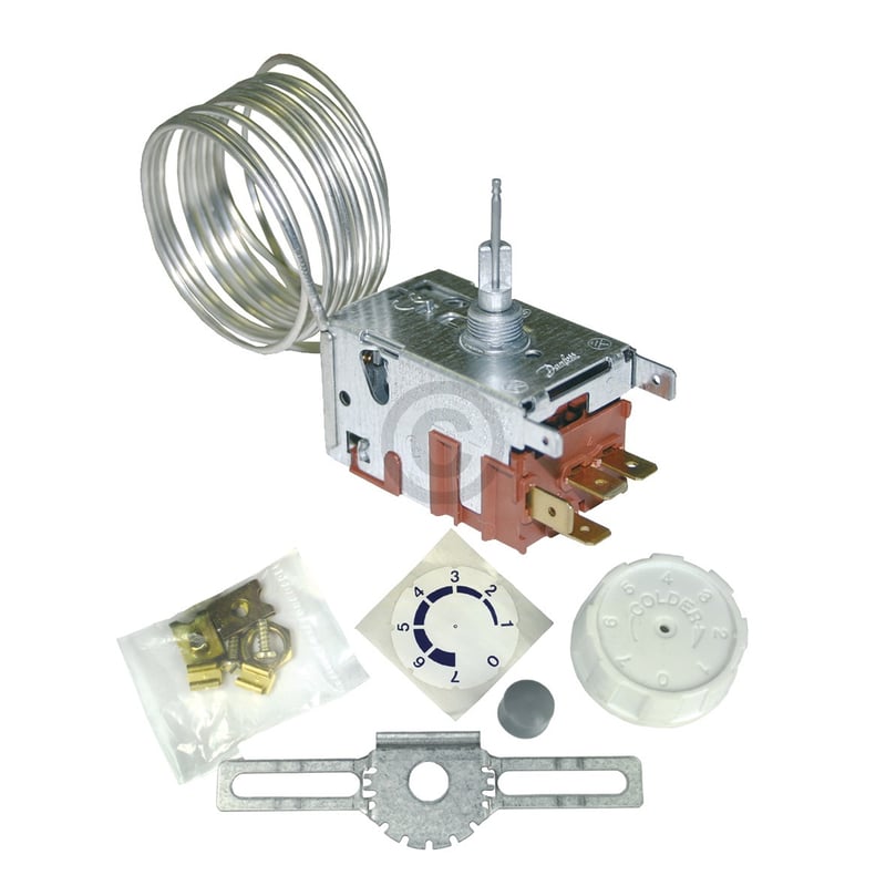 Thermostat Danfoss Nr.2 077B7002 universal für Kühlschrank mit Abtaudruckknopf