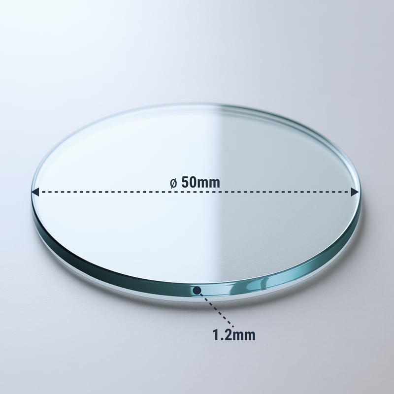 Ersatzglas 2Stk. für Lampe für Dunstabzugshaube