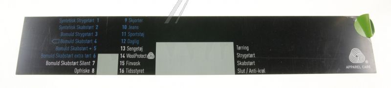 PC-Einlage für Trockner Beko C00937623 Schalterblende