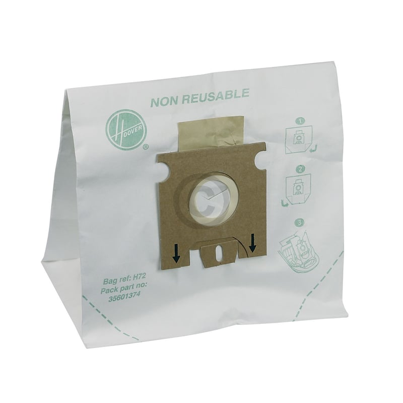 Filterbeutel HOOVER 35601374 H72 für Staubsauger 5Stk