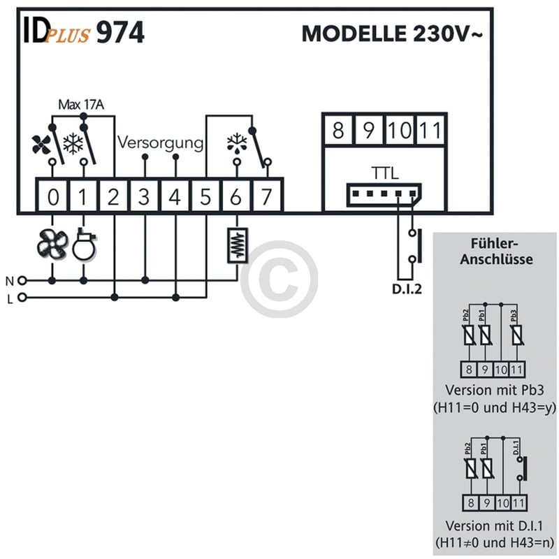 Temperaturregler IDPlus974-230V