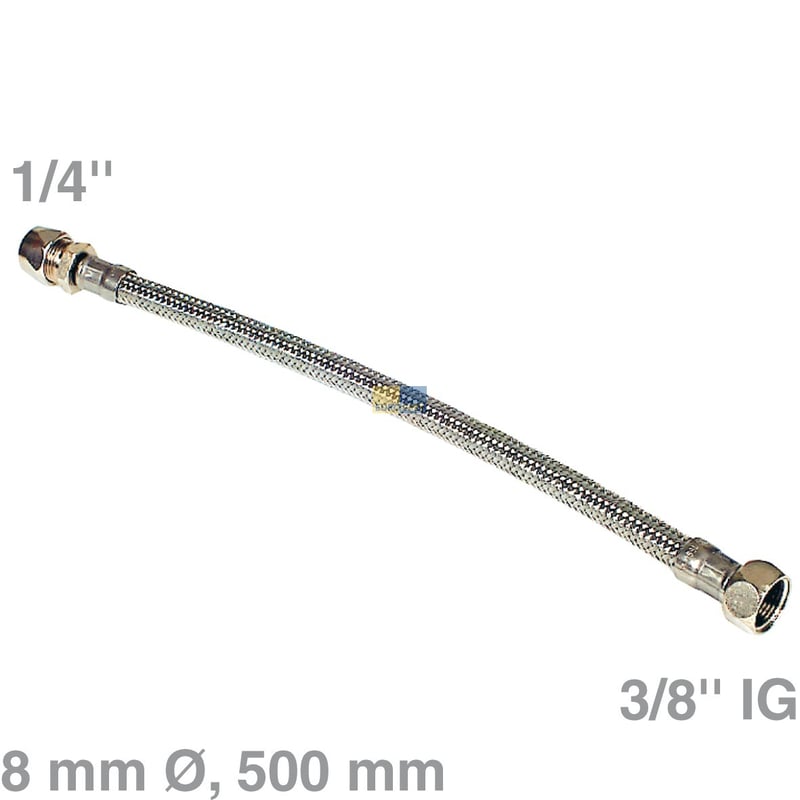 Anschlussschlauch 3/8"x1/4"/8mm 500mm flexibel für Armatur Neoperl 38802850