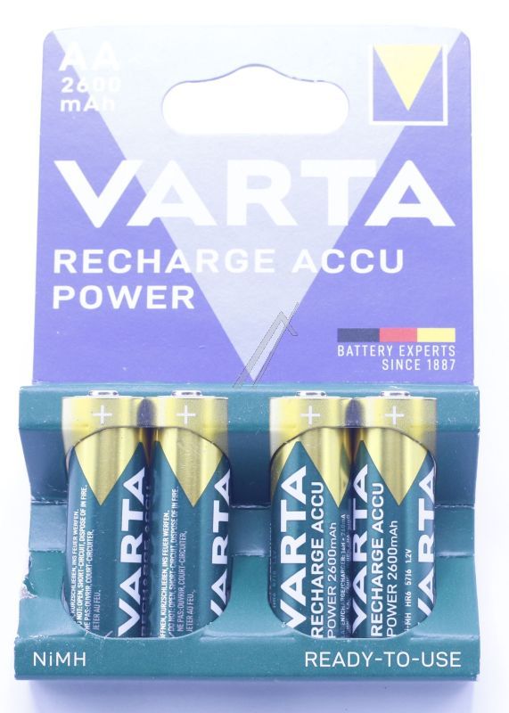 Varta HR06 Akku für Geschirrspüler 5716101404 1,2V-2600mAh NiMH