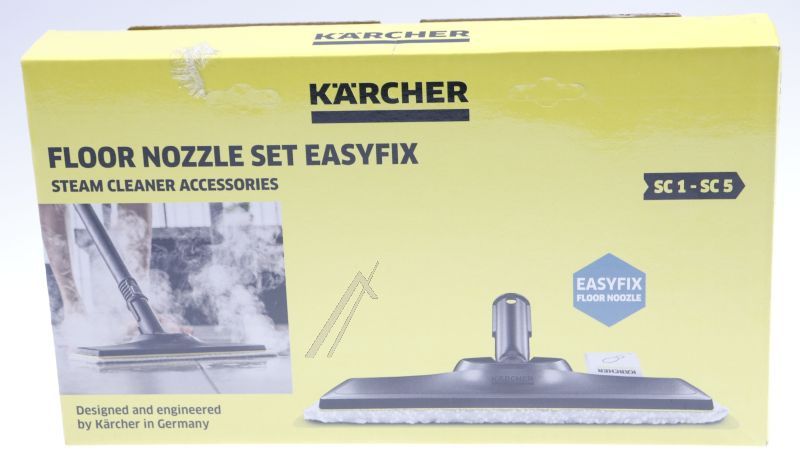 Bodendüsenset EasyFix für Kärcher Staubsauger 28633370 mit Klettsystem