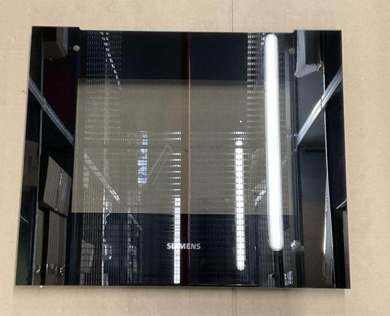 Ofen-Frontglas 60cm Bosch/Siemens 20005568 Schwarz, für Backöfen