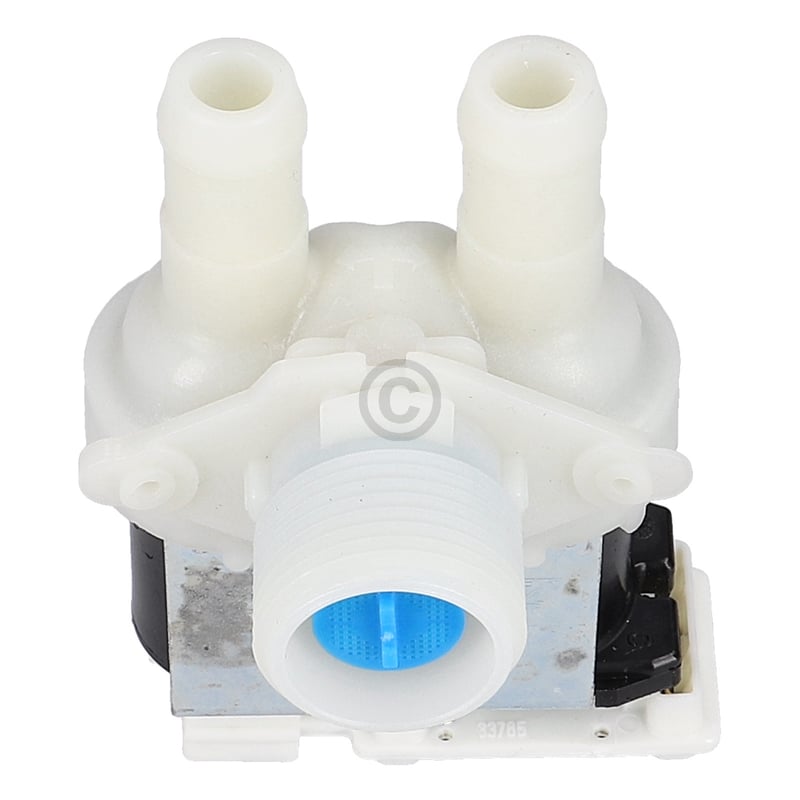 Magnetventil wie Whirlpool 481227128558 2-fach 90° 14,0mmØ für Waschmaschine