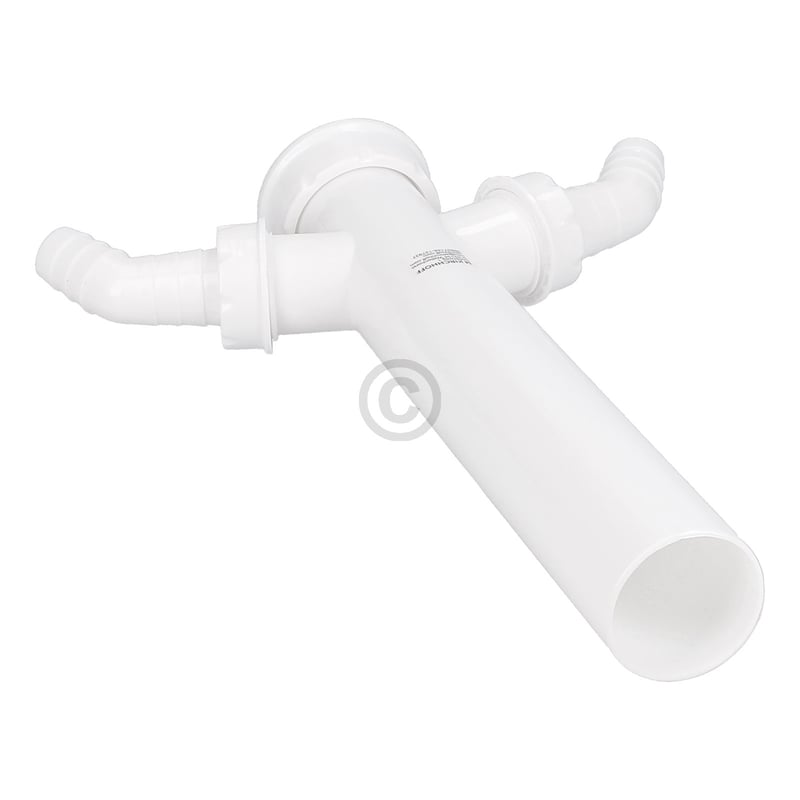 Verstellrohr 1 1/2"x40mmØ mit 2 Geräteanschlüssen für Spülbeckensiphon 98837148