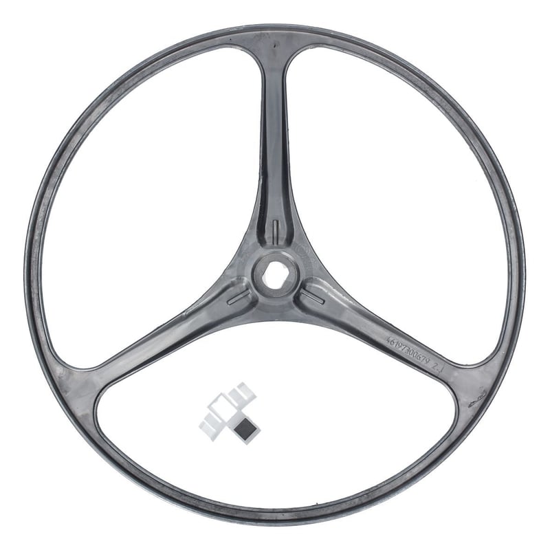 Riemenscheibe BOSCH 00743659 mit Halter für Keilrippenriemen Waschmaschine Toplader