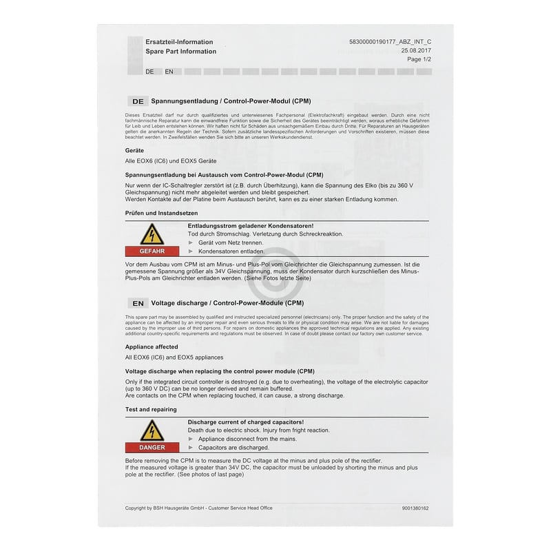 Steuerungsmodul programmiert 11017610