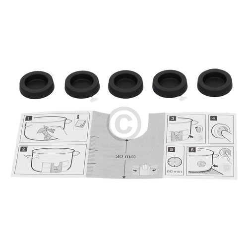 Kochtopfpatches BOSCH 00577921 Klebepads für PerfektCook kochsensorfähige Induktionskochstelle 5Stk