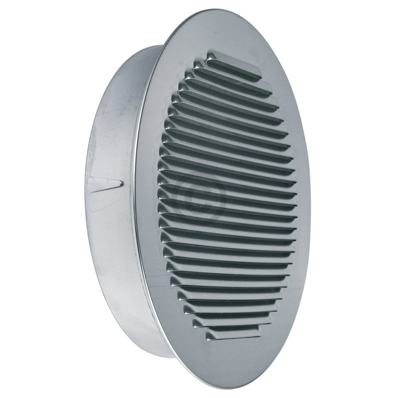 Lüftungsgitter 250erR Metall mit Insektenschutznetz zur Luftführung Wohnraumlüftung