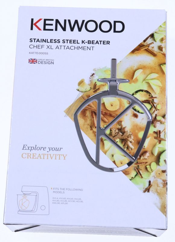 K-Haken für Küchenmaschine DeLonghi AW20011049 Edelstahl