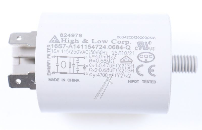 Entstörfilter für Waschmaschine Hisense Gorenje 824979 Netzfilter