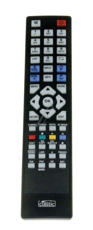 Fernbedienung Classic IRC87001 für Fernsehen & Telefonie Vorprogrammiert