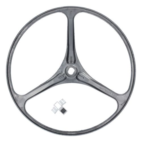 Riemenscheibe Whirlpool 481252888111 mit Halter für Keilrippenriemen Waschmaschine Toplader