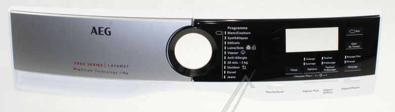 Bedienblende Handgriff für Waschmaschine AEG 140075387021 Front Bedienelement