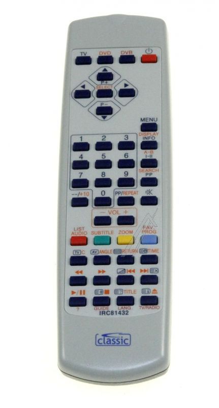 Fernbedienung IRC81432 für Staubsauger Classic IRC81432 vorprogrammiert 1:1