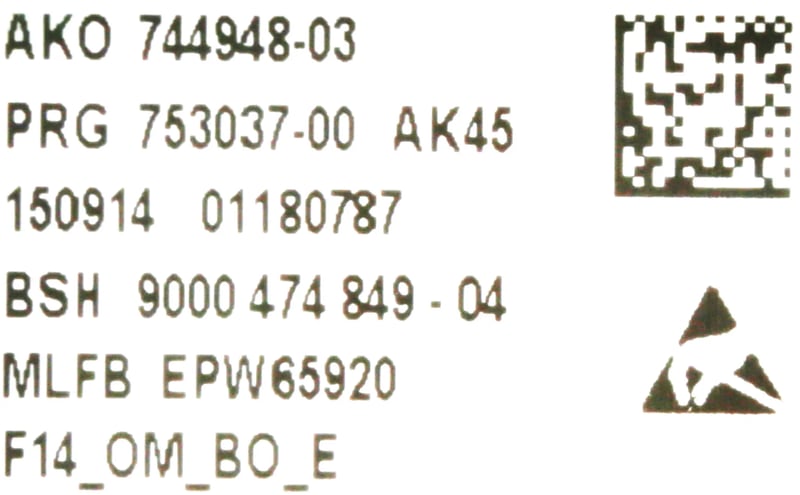 Bedienmodul 11005653