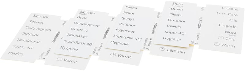 Legende für Trockner BSH-Gruppe 00637459 Aufkleber