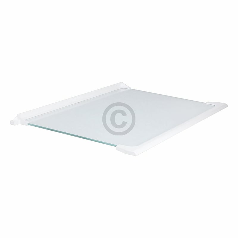 Glasplatte oben für Kühlteil Beko 4564180200 450x300mm mit Leisten in