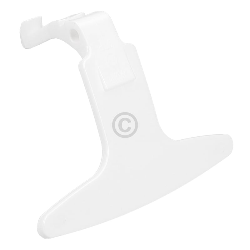 Türgriff passend für Gorenje 154471 weiß mit Schließhaken für Waschmaschine