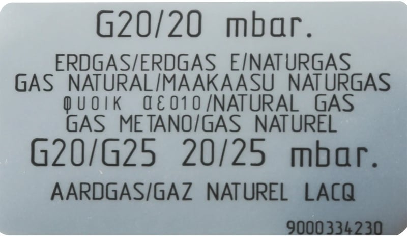 Düsensatz Erdgas 00632988