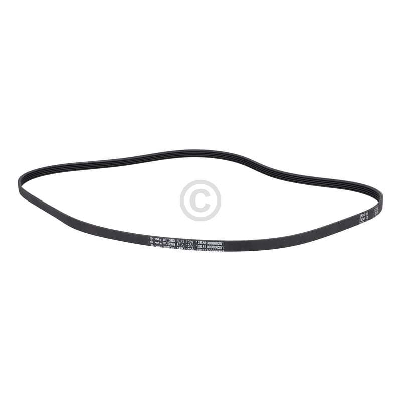 Keilriemen für Waschmaschine Midea 12638100000251 5EPJ J 1239 mm