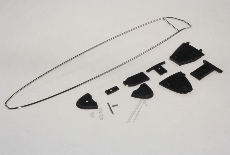 Auflage für Langschlitz, edelstahl/schwarz 00446717