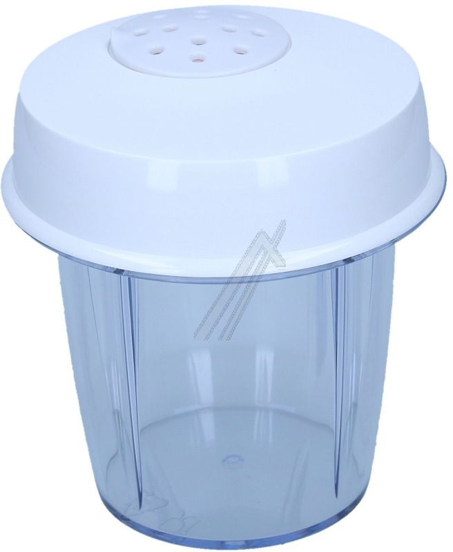 Glasdeckel-Gewürzmühle für Küchenmaschine DeLonghi KW659588 weiß