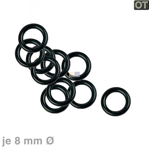 Dichtung 8mmØ für Brühgruppe, 10 Stück BOSCH 00174175 für Kaffeemaschine