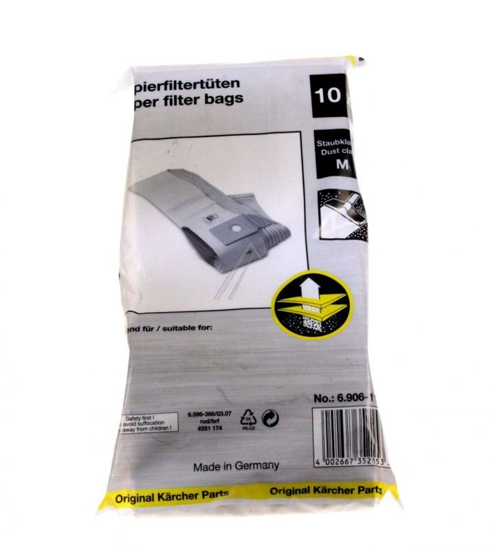 Kärcher Staubsaugerbeutel Set 10 10er Pack
