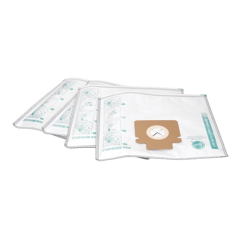 Staubsaugerbeutel für Hoover H-ENERGY 300 35602735 Mikrofaser, Aktivkohle