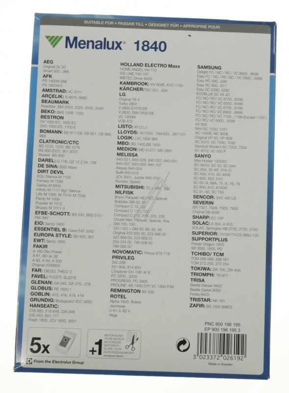 Staubsaugerbeutel für Electrolux AEG 9001961953 5er Pack