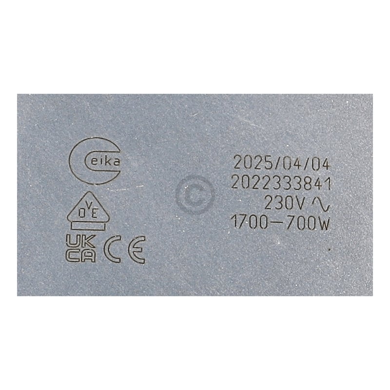 Strahlenheizkörper für Ofen Hisense/Gorenje 940219 1700/700W 230V Eika