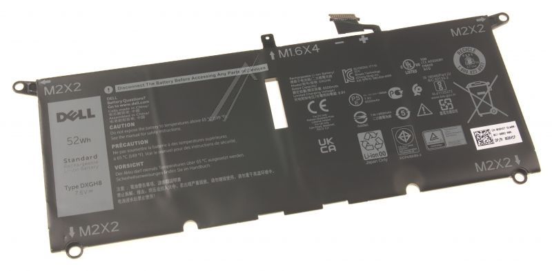 Akku Dxgh8 für Staubsauger Dell G8VCF 52Wh 4 Zellen