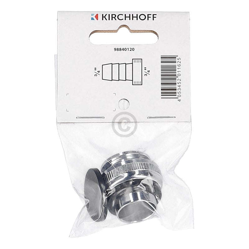 Tauchrohranschluss, chrom, 3/4" ig x 3/4" t KIRCHHOFF 98840120 KIRCHHOFF