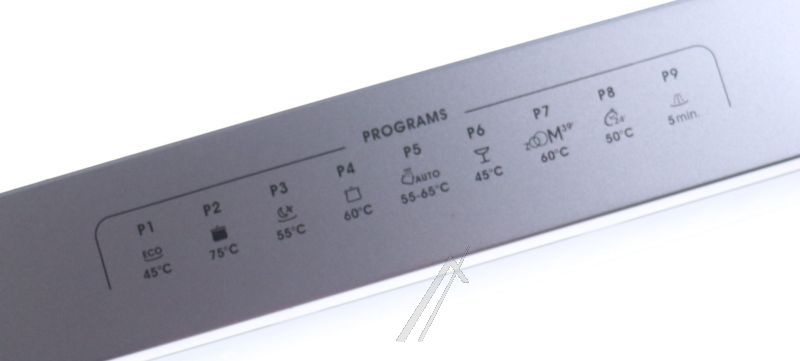 Bedienfeld für Geschirrspüler Candy Hoover 41052002 Frontblende