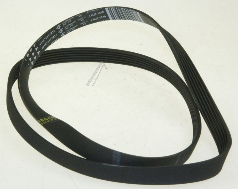 Antriebsriemen 1240 PJE6 für Waschmaschine Whirlpool 480111100187 1240mm, 6 Rippen
