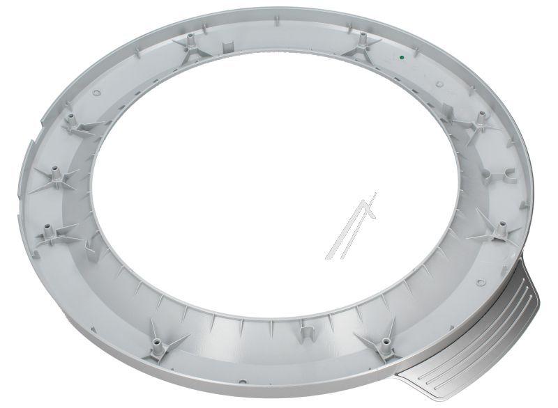 Türrahmen vorne, silber, Ø490 mm für AEG Waschmaschine 140043650047 Waschmaschinentür