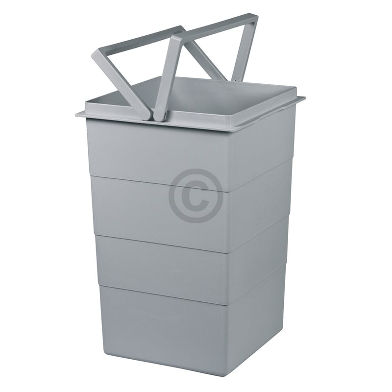 Inneneimer 226x233x350mm 15 Liter Hailo 1076099 hellgrau für Einbau-Abfallsammlersystem