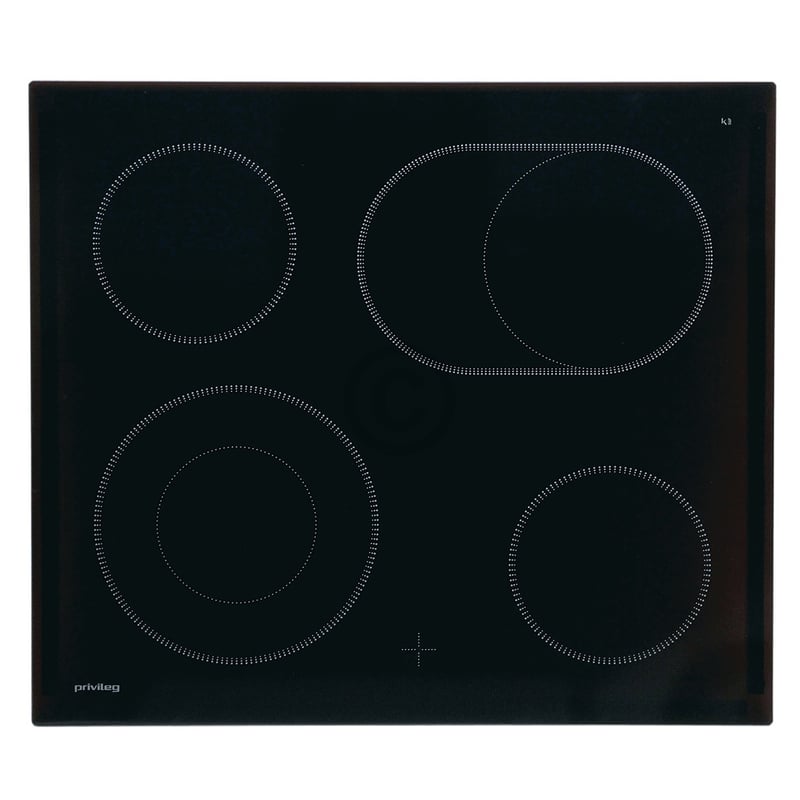 Glaskeramikplatte Electrolux 387250811/8 für Privileg Kochfeld Herd