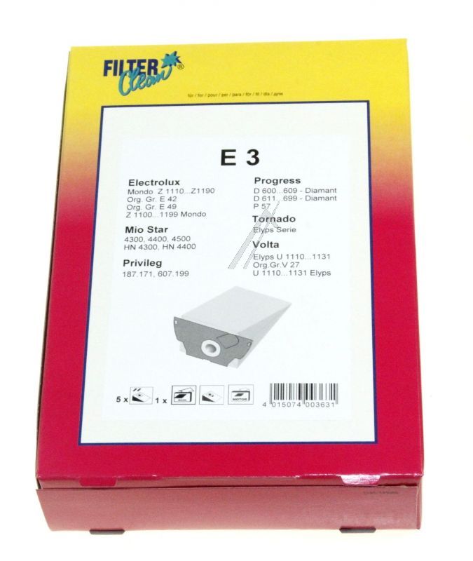 Filterbeutel-Set für Ofen Filterclean 000137K 5+1+1