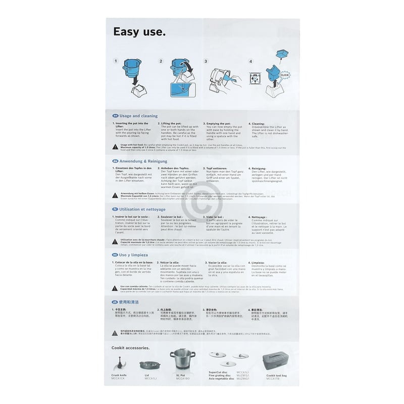 Umfüllhilfe Bosch MCCA1PA 17007587 für Cookit
