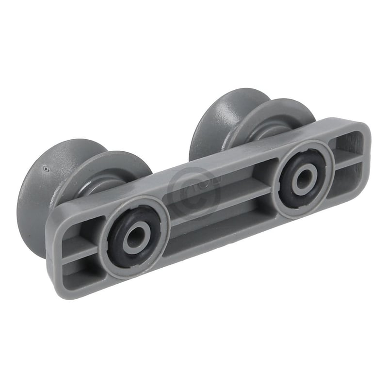 Korbrollenhalter oben Whirlpool 482000009160 grau mit 2 Rollen für Geschirrspüler