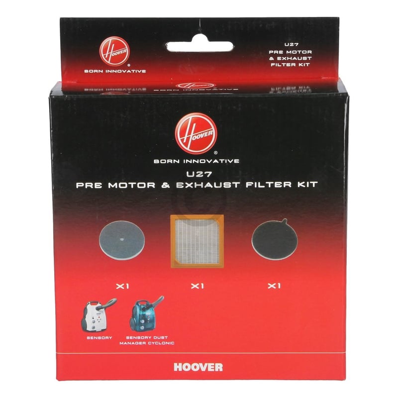 Abluftfilterkassette mit Motorschutzfiltern HOOVER 04365062 U27 für Staubsauger 04365062