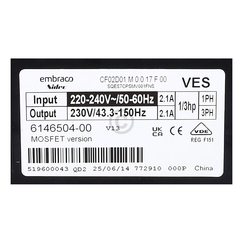 INVERTER VESD7_FRQ Liebherr 6146504