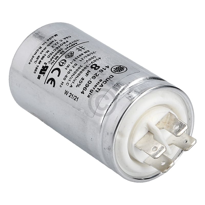Kondensator 8µF 450V gorenje 267659 für Geschirrspüler Trockner Waschmaschine