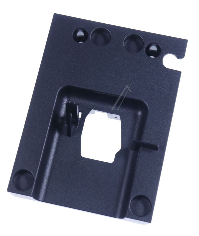 Auslaufträger-Gehäuse Vorderteil für Kaffeemaschine Bosch Siemens 12043824 vormontiert, Magnete, schwarz.