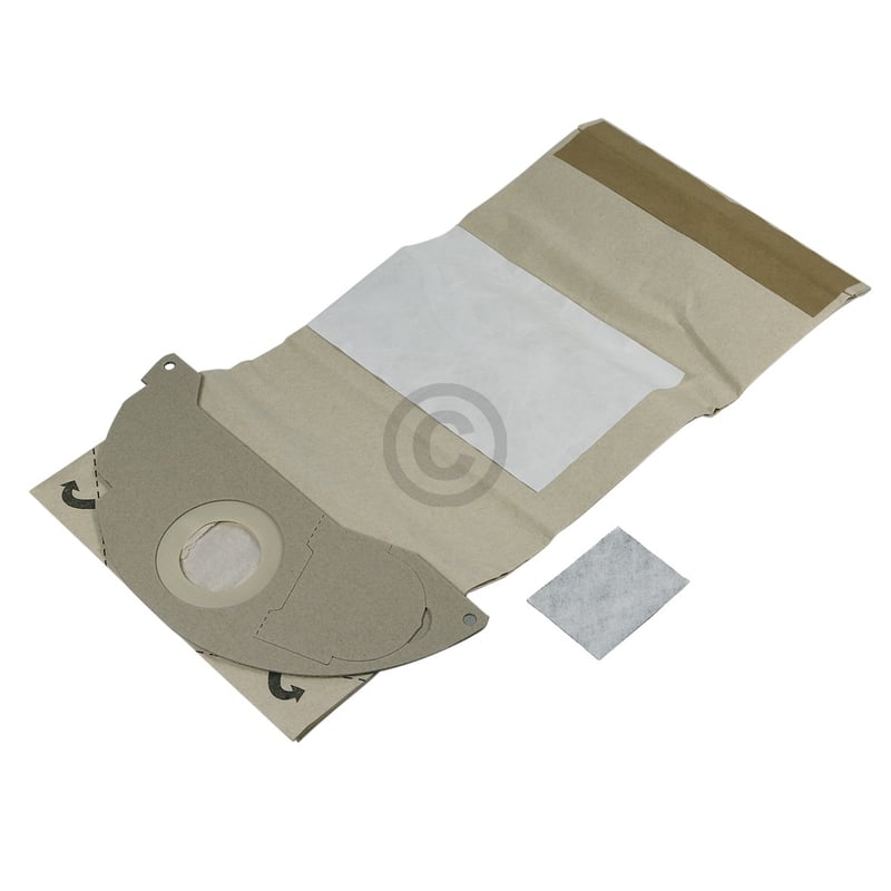 Filterbeutel Kärcher 6.904-143.0 u.a. für 2501, 2601 für Staubsauger 5Stk