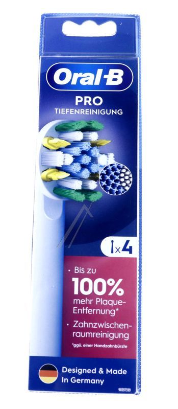 Oral-B Pro Tiefenreinigung Bürstenköpfe Braun 80728898 4er-Pack